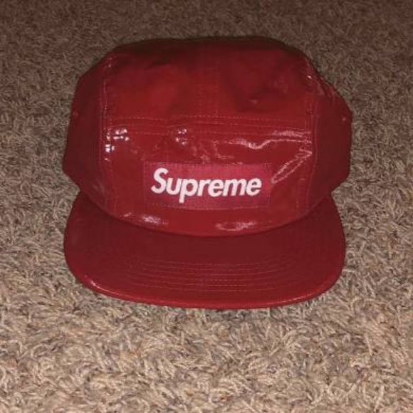 ss18 Supreme Coated Linen Camp Hat